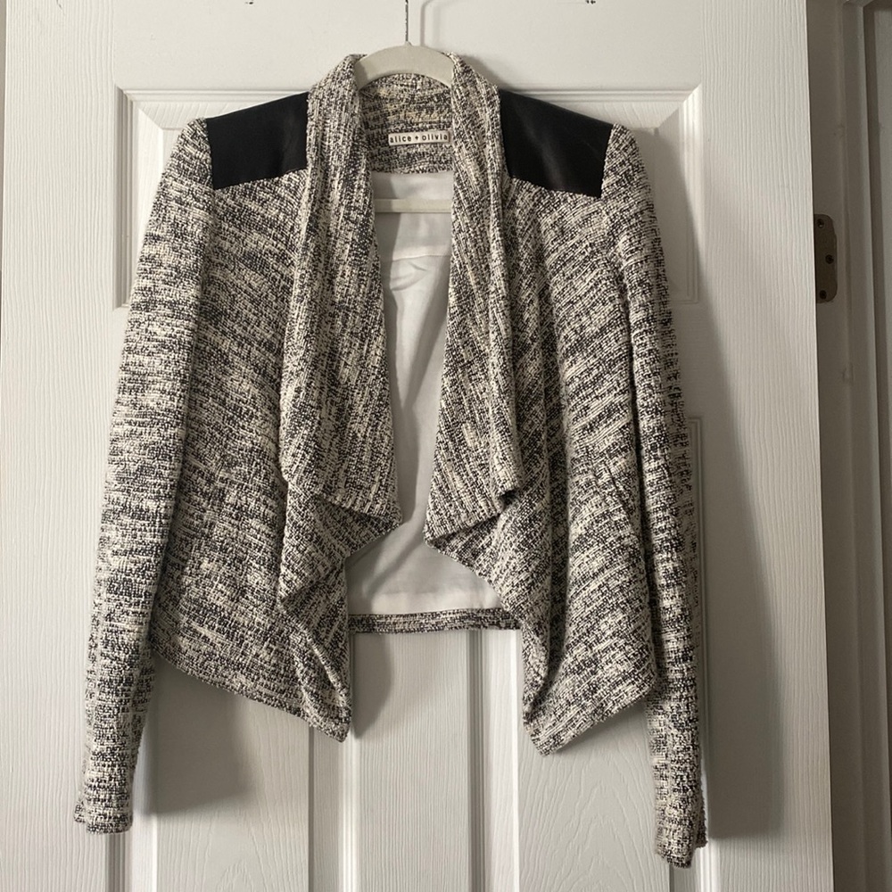 Alice and Olivia knit blazer